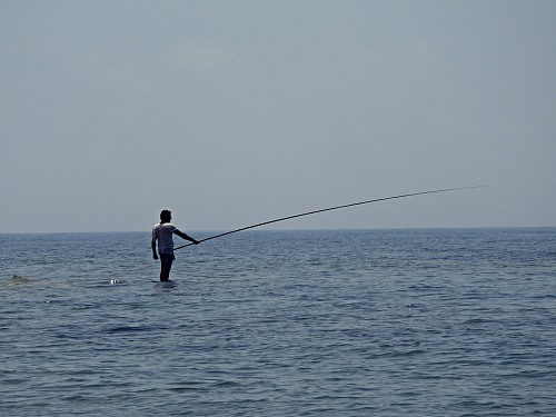 Paphos
One&nbsp; fisherman into the endless blue!!<br />

Marcela Michaelidou